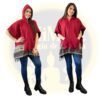 12 Ponchos lana invierno colores surtidos mayorista - Dokavari Chile