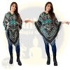 12 Ponchos lana invierno colores surtidos mayorista - Dokavari Chile