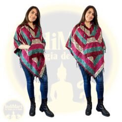 12 Ponchos lana invierno colores surtidos mayorista - Imagen 9