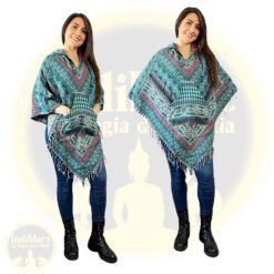 12 Ponchos lana invierno colores surtidos mayorista - Imagen 3