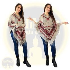 12 Ponchos lana invierno colores surtidos mayorista - Imagen 4
