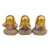 Set Figura Buda Ciego, Sordo y Mudo Dokavari Chile