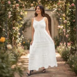 Vestido Blanco Tira Ajustables
