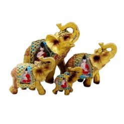 Elefantes Familia 4pcs. De La Suerte