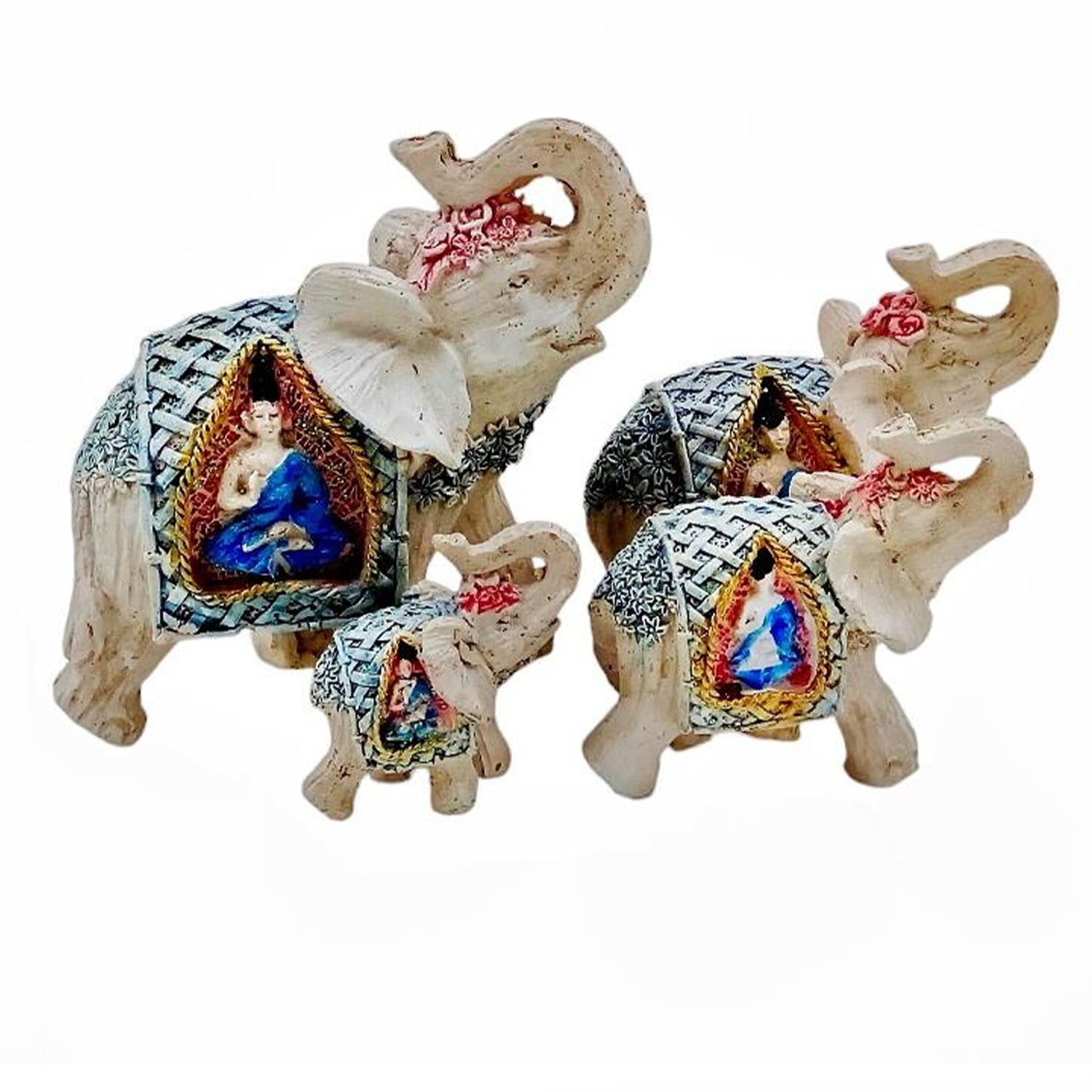 Elefantes Familia 4pcs. De La Suerte Dokavari Chile