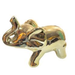 Figura Elefante De La Suerte dorado