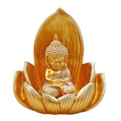 Figuras de mini Budha Meditación en Flor loto
