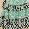Vestido Boho Lurex verde Mangas 3/4 - Imagen 4