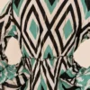 Vestido Boho Lurex verde Mangas 3/4 - Imagen 7