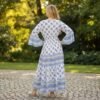 Vestido Boho Chic Hippie Azul - Dokavari Chile