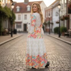 Alternative view of Vestido Boho Hippie con Mangas