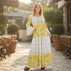 Vestido Boho Hippie Amarillo