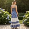 Vestido Lurex Azul - Dokavari Chile