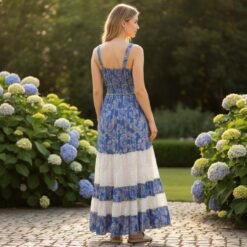 Alternative view of Vestido Lurex Azul