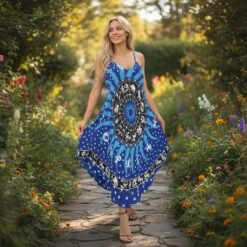 Vestido Azul con Tirante