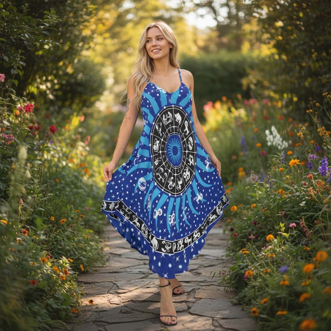 Vestido Azul con Tirante