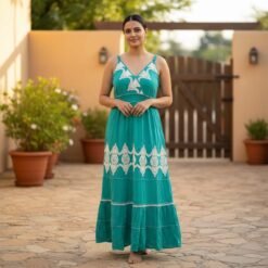 Alternative view of Vestido Lurex Verde