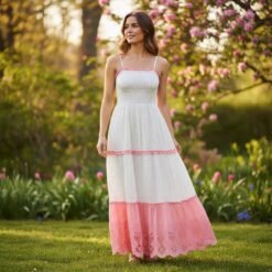 Vestido Tirante Rosa