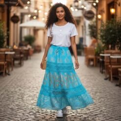 Falda Larga Lurex