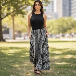 Pantalon Palazzo Seda negro