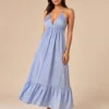 Vestido Maxi Boho de Espalda Abierta - Imagen 4