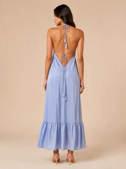 Vestido Maxi Boho de Espalda Abierta