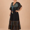 Vestido Lurex Largo Negro - Imagen 4