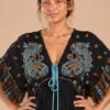 Vestido Lurex Largo Negro - Imagen 2
