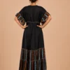 Vestido Lurex Largo Negro - Imagen 6