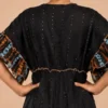 Vestido Lurex Largo Negro - Imagen 7