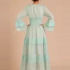 Vestido Lurex Algodon Verde - Imagen 5