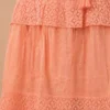 Vestido Lurex Algodon Rosa Damasco - Imagen 5