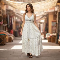 Vestido Lurex con Tiras Ajustables