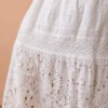 Vestido Blanco Maxi con Botones y Bordado Inglés - Imagen 4