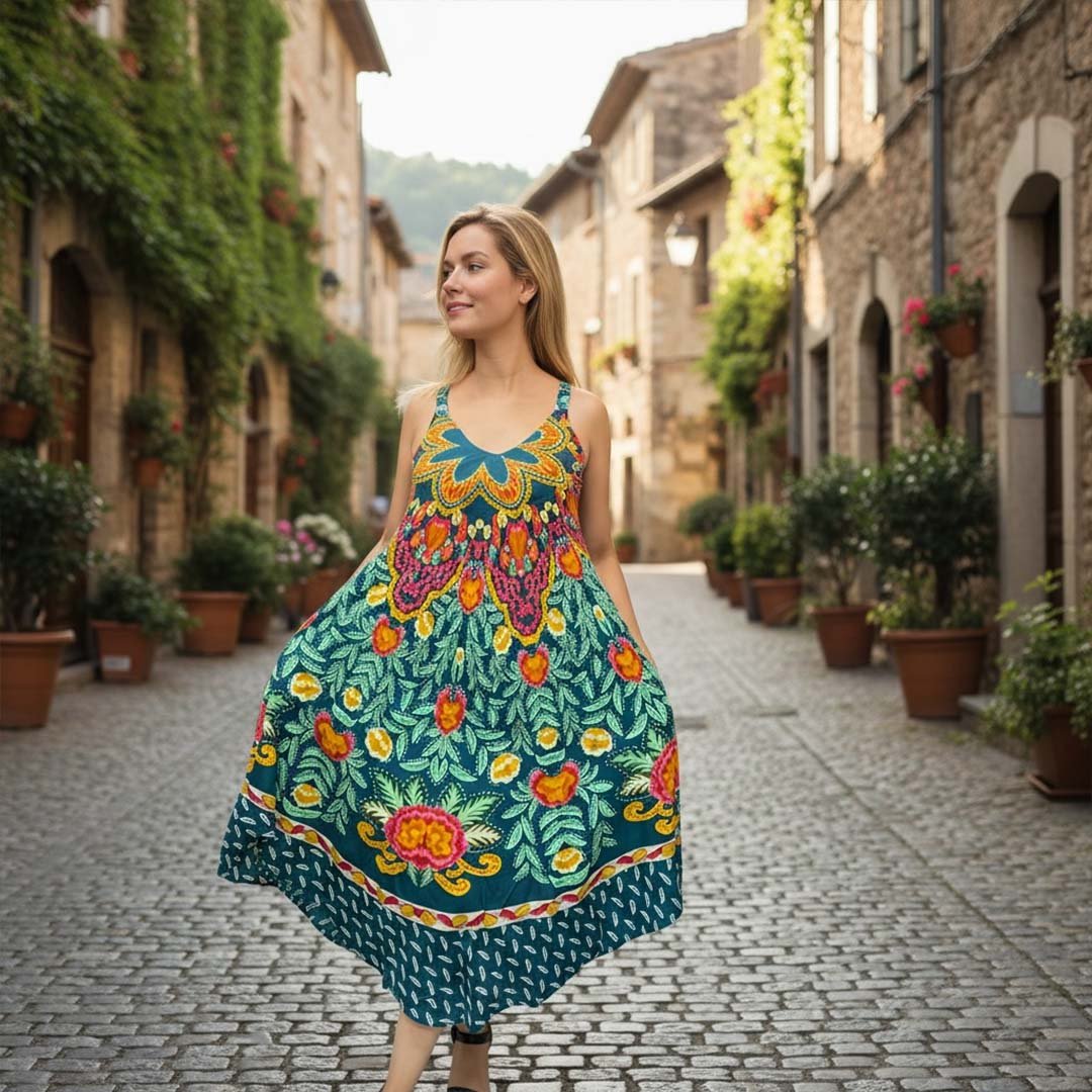 Vestidos Solera con Bolsillos Dokavari Chile
