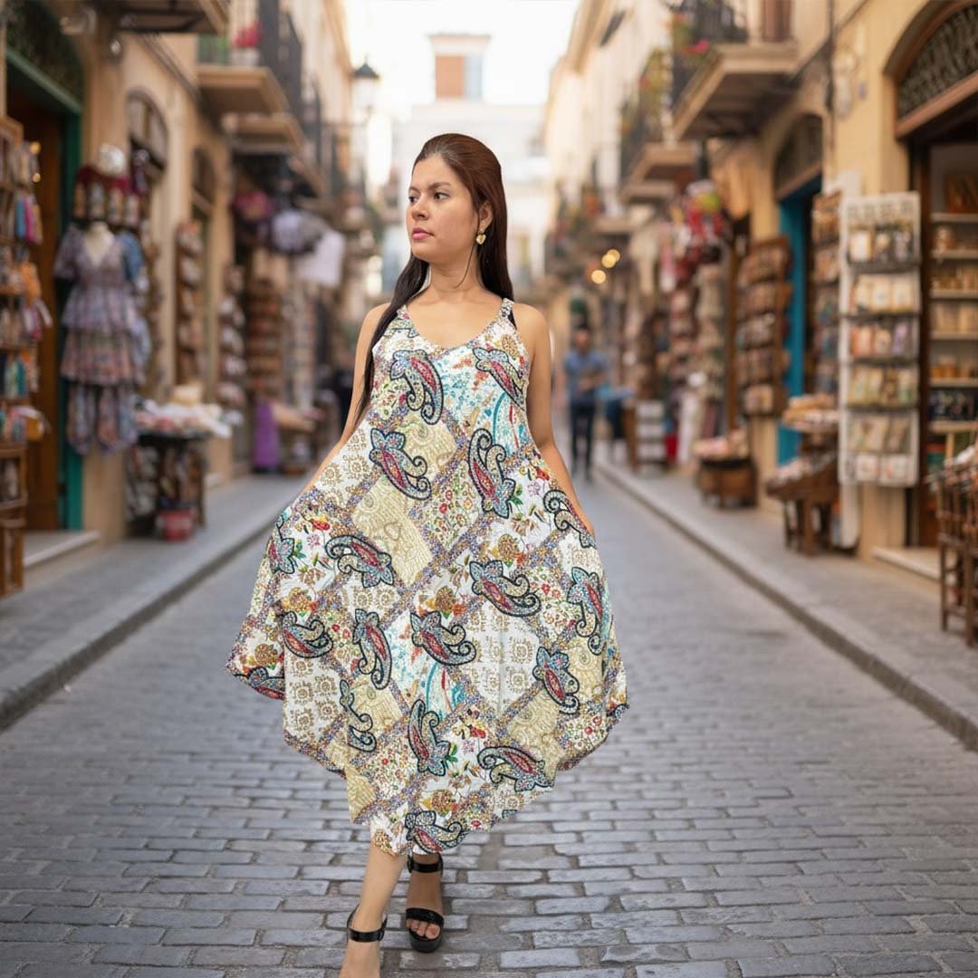 Vestidos Solera con Bolsillos Dokavari Chile