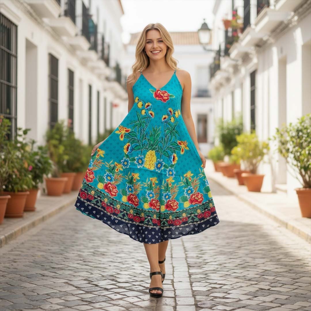 Vestidos Solera con Bolsillos Dokavari Chile