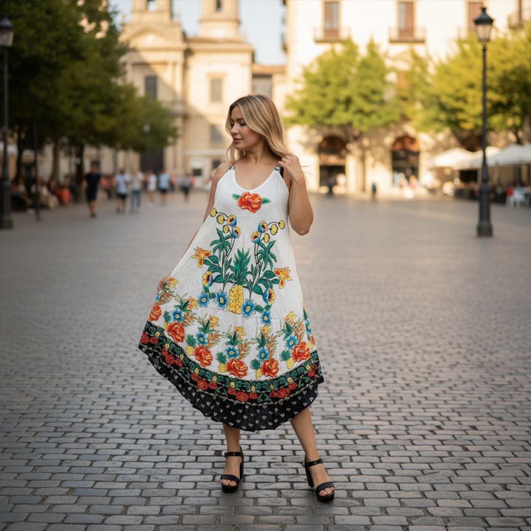 Vestidos Solera con Bolsillos Dokavari Chile