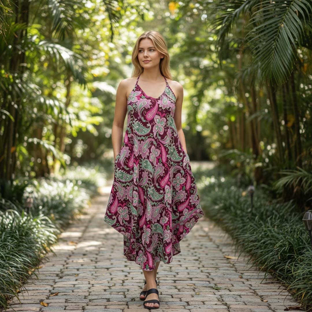 Vestidos Solera con Bolsillos Dokavari Chile