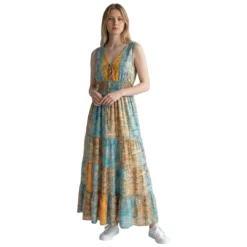 vestido largo de seda