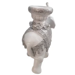 Alternative view of Figura Elefante con porta Vela 20cm. Plateado