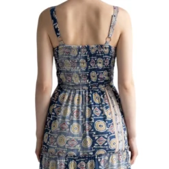 Vestido Seda con Tiras Ajustables - Dokavari Chile