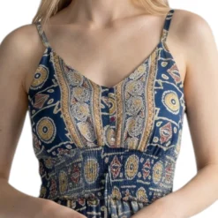 Vestido Seda con Tiras Ajustables - Dokavari Chile