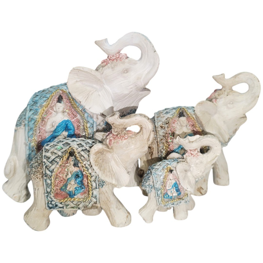 Elefantes Familia 4pcs. De La Suerte Dokavari Chile