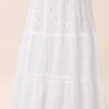 Vestido Blanco de Algodón con Bordado Inglés - Imagen 4