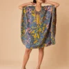 Vestido Kaftán Corto Estampado – Catalina - Imagen 2