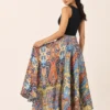Pantalón Palazzo de Seda Multicolor Paisley Extra Ancho - Imagen 2