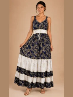 Vestido Lurex Azul