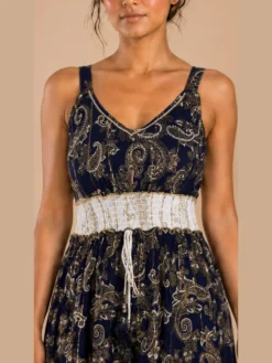 Alternative view of Vestido Lurex Azul