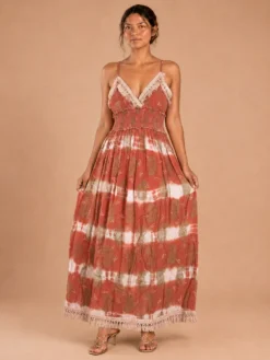 Alternative view of Vestido Maxi Boho de Algodón – Jaipur